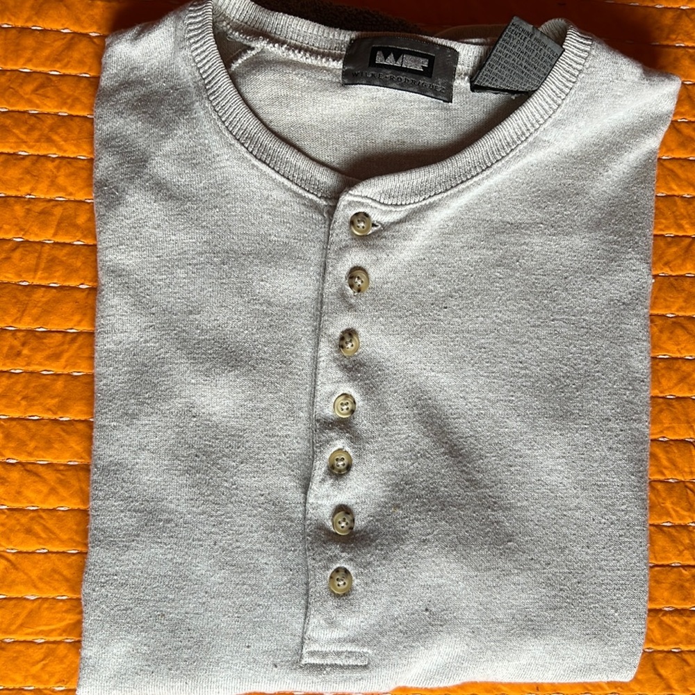 Wilke-Rodriguez linen and cotton beige  short sleeved polo szL